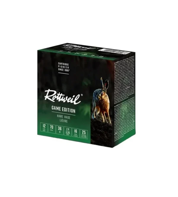 Cartouche Rottweil Lievre 12/70 x25 – Tout-Chasse.fr