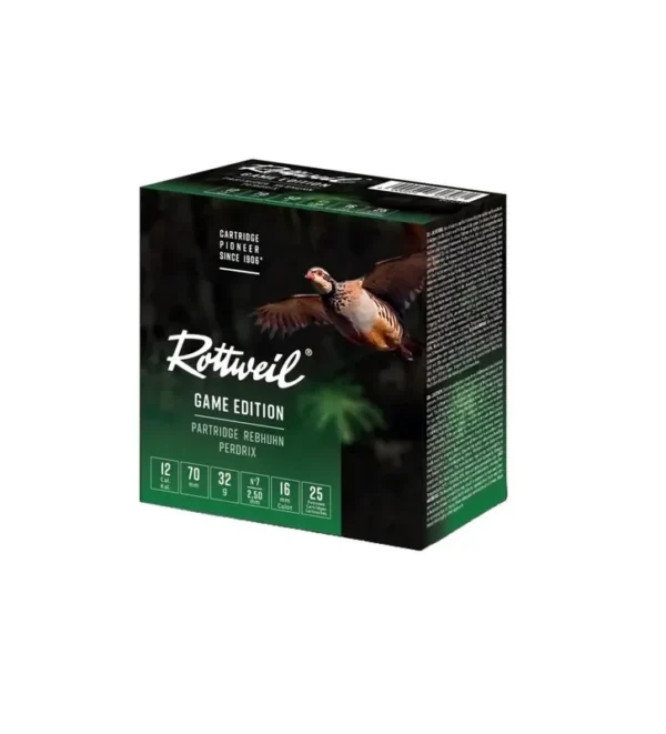 Cartouche Rottweil Perdrix 12/70 x25 – Tout-Chasse.fr