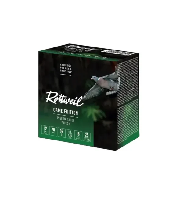 Cartouche Rottweil Pigeon 12/70 32g x25 – Tout-Chasse.fr