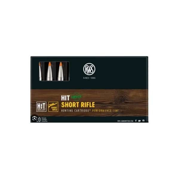 Cartouche RWS Short Rifle HIT .30-06 165gr – Munitions Catégorie C