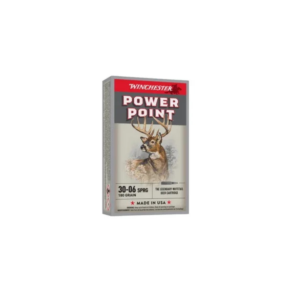Cartouche Winchester Power Point .30-06 180gr – Munitions Catégorie C