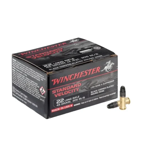 Cartouches 22 LR Black Copper plated round nose – 22 lr Win Black Copper RN