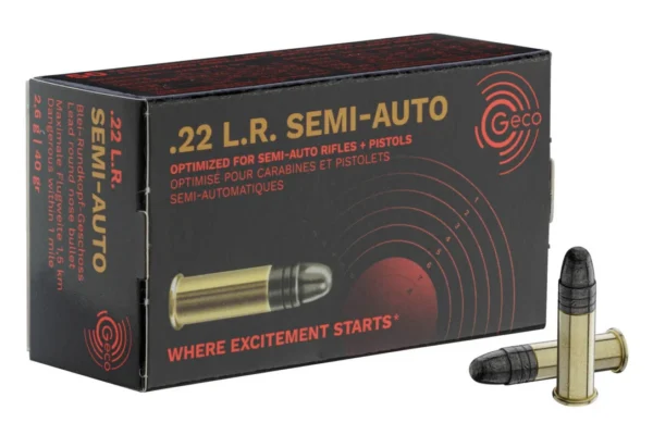 Cartouches 22lr Geco Semi-Auto Boite de 50 cartouches
