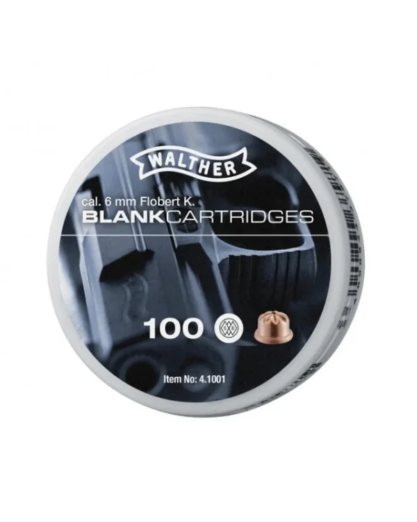 CARTOUCHES 6 MM FLOBERT A BLANC WALTHER X100