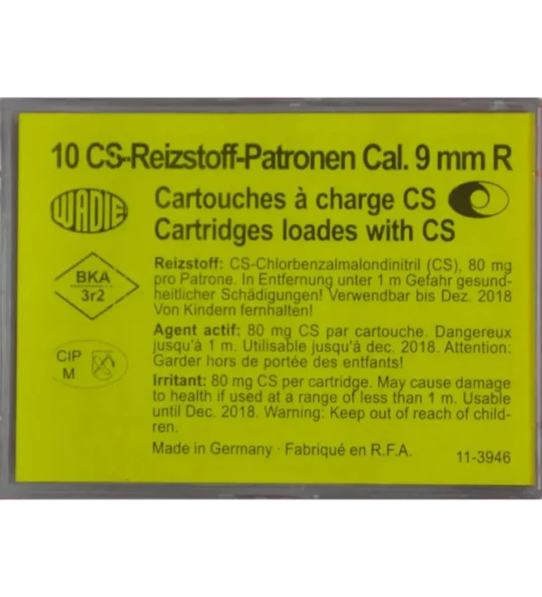 Cartouches à gaz CS – Cal. 9 mm / 380 x10 – Tout-Chasse.fr