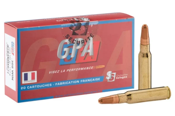 Sologne .308 Winchester GPA 180 gr / 11,7 g – .308 Win GPA 180 gr / 11.7 g