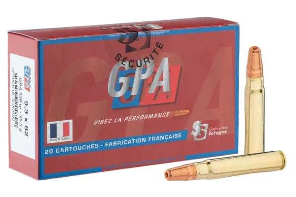 Sologne 9.3×62 GPA – 238 gr / 15.4 g