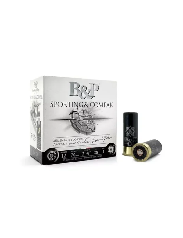 Cartouches trap B&P Compak Medium Range 28g cal.12/70 x25