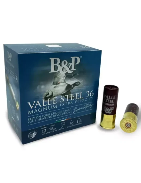 Cartouches chasse B&P Vallee Steel 36 Magnum 36g cal.12/76 x25