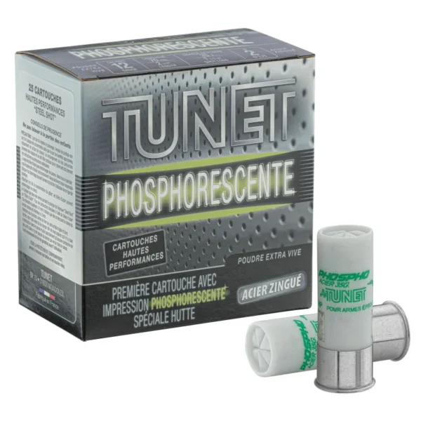 Cartouches de chasse Hautes Performances Niro phosphorescentes Acier/Zinc 12/70 35g – Tunet 12/70 35g HP Acier/Zinc #2