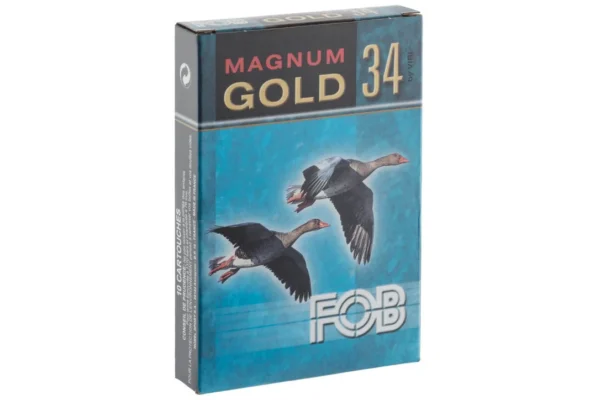 FOB Gold Magnum 34 20/76 34 g – FOB GOLD Magnum Cal. 20-76, culot de 16, 34 gr, N°4 doré