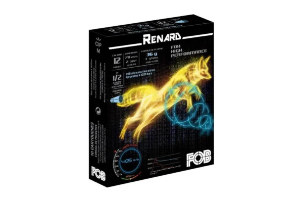 FOB Super Chasse Renard HP 12/70 36 g – Plomb n°1 cuivre & 2 durci