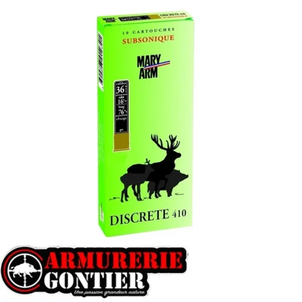 Cartouches Mary Arm Calibre 410 mag subsonique sur notre armurerie en ligne