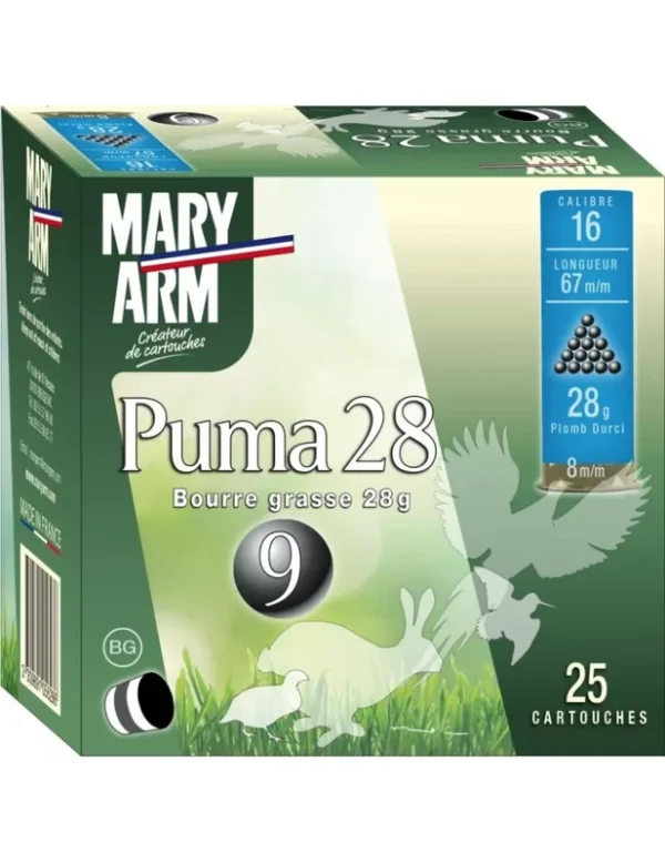Cartouches Mary Arm Puma 28g cal.16/67 x25