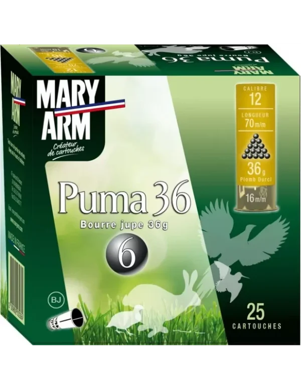 Cartouches chasse Mary Arm Puma 36g cal.12/70 x25