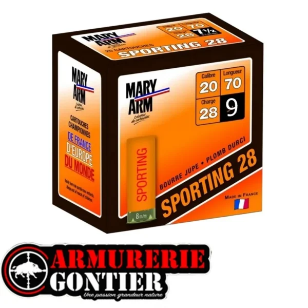 Cartouches Cartouches MARY ARM SPORTING 20/70 N°7928GR BJ sur www.armureriegontier.fr