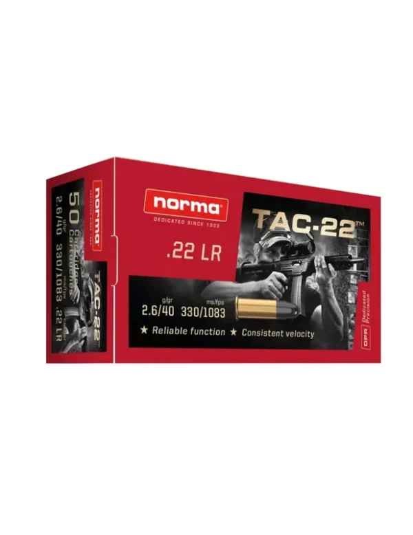 Balles Norma TAC cal.22LR x50