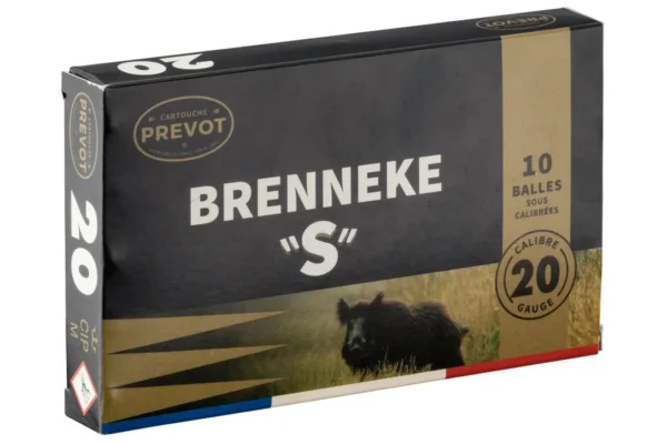 Cartouches Prevot à balle Brenneke-S – Cal. 20 – BRENNEKE S Cal.20-76