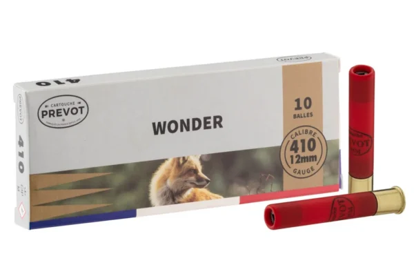 Balles Prevot Wonder – Cal. 410/76 – Tout-Chasse.fr