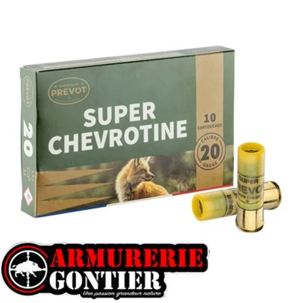 cartouches PREVOT Magnum 20/76 Chevrotines Jupe sur www.armureriegontier.fr