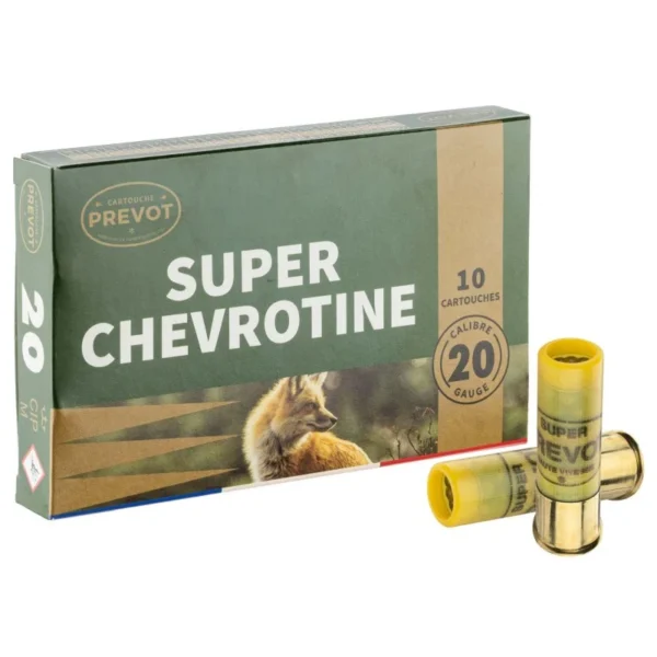 Cartouches Prevot super chevrotine – Cal. 20/70 – 20/70 – 21 Grains