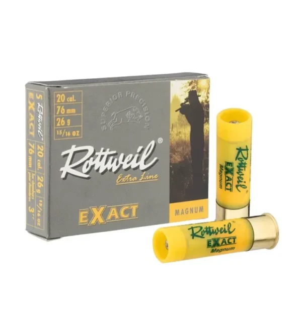 Cartouches Rottweil Exact Magnum 20/76 – Tout-Chasse.fr