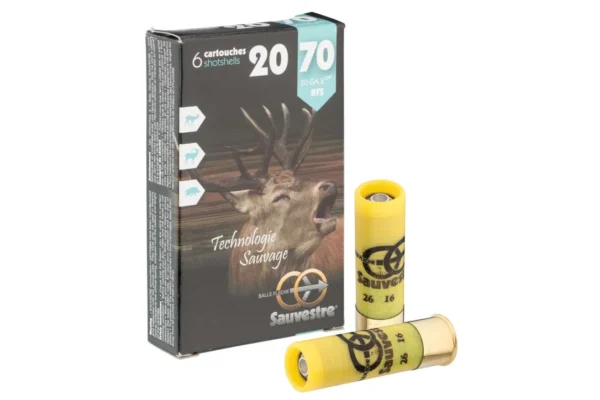 Cartouches Sauvestre gros gibier – Cal. 20/70 – Balle Sauvestre – 20/70