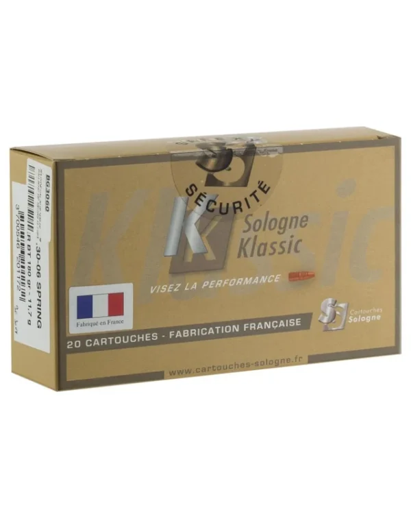 CARTOUCHES SOLOGNE 30-06 SPRINGFIELD