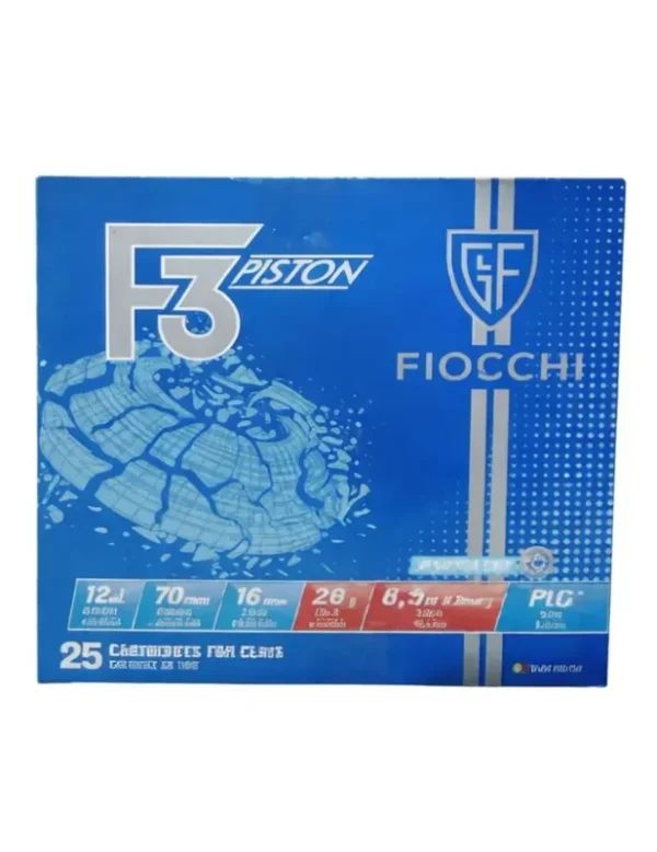 Cartouches trap Fiocchi F3 Piston 28g cal.12/70 x25