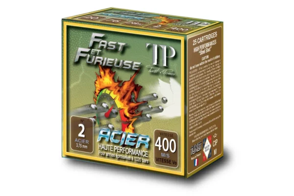 Cartouches TUNET Fast&furieuse Acier Cal.20