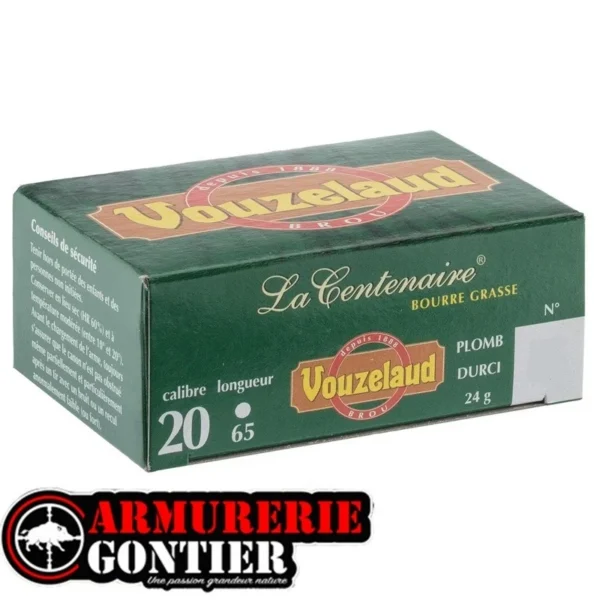 Cartouches VOUZELAUD 20/65/16 24g LA CENTENAIRE sur notre armurerie en ligne