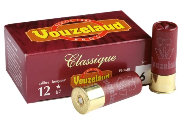 Cartouches Vouzelaud – Classique grand culot – Cal. 12/67 – Tout-Chasse.fr