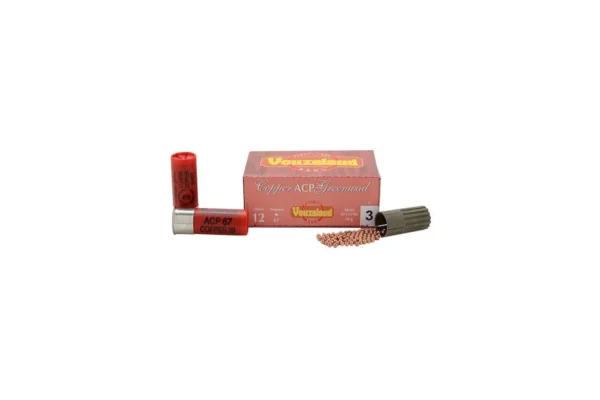 Cartouches Vouzelaud – Copper ACP Greenwad Tube plastique – Cal. 12/67 – VOUZELAUD – Copper ACP Greenwad – 12/67 – n°5