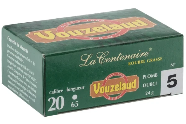 Cartouches Vouzelaud – La Centenaire tube plastique – Cal. 20/65 – VOUZELAUD – CENTENAIRE TUBE Plastique – P.5
