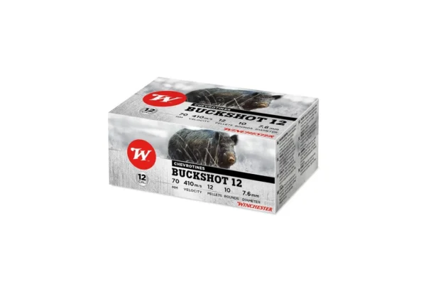 Cartouches Winchester chevrotines buckshot – Cal. 12/70 – CHEVROTINES BUCKSHOT 9 grains