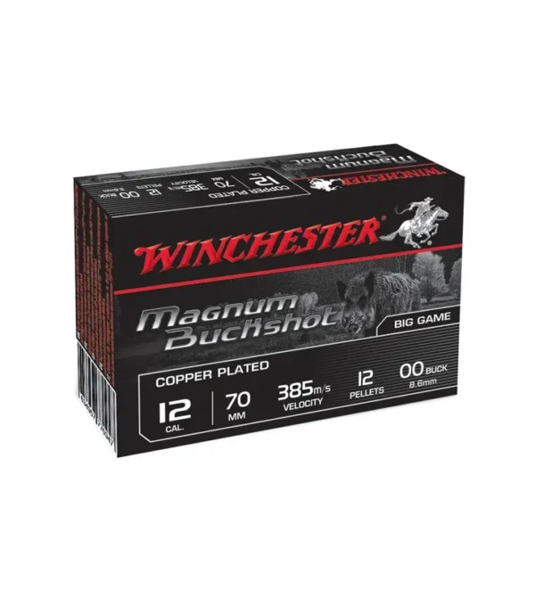 Cartouches Winchester chevrotines cuivrées 12/70 – Tout-Chasse.fr