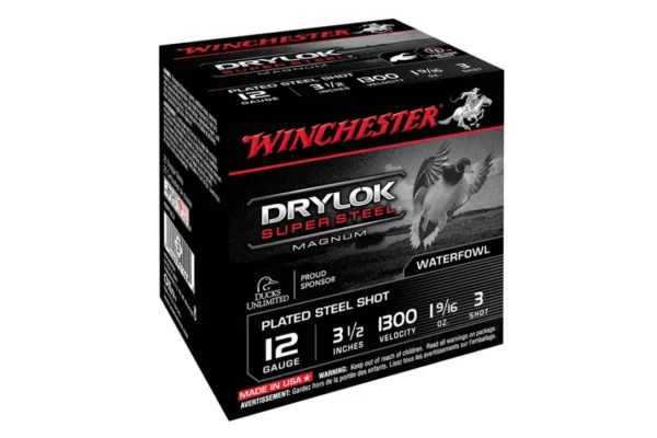 Cartouches Winchester Drylock Acier nickelé – Cal. 12/76 & 12/70 Hautes Performances – cal. 12/70 Acier Nickelé N°4