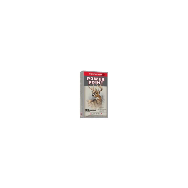 Cartouches Winchester Power Point .300 Win Mag 180 gr – Précision & Fiabilité | CNP-TIR