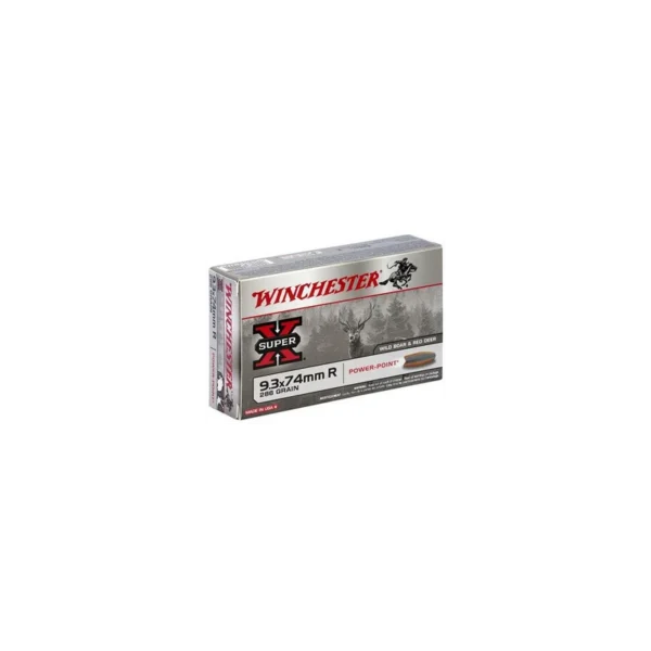 Cartouches Winchester Power Point 9.3x74R 286 gr – Puissance & Expansion contrôlée