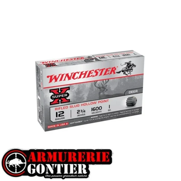 CARTOUCHES WINCHESTER SLUG SUPER X 12/70 28G sur notre armurerie en ligne