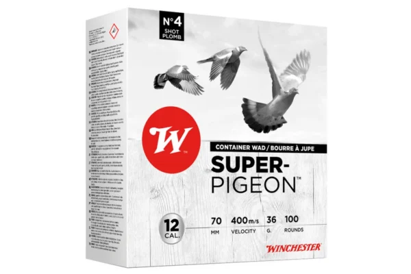 Winchester Extra Pigeon 12/70 37 g – Plombs 5 – Pack de 100