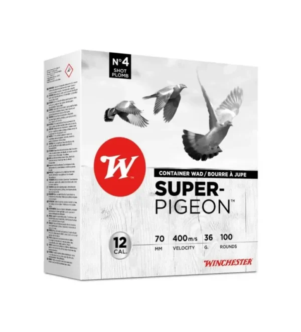 Cartouches Winchester Super Pigeon 36 gr – Cal. 12 x100 – Tout-Chasse.fr