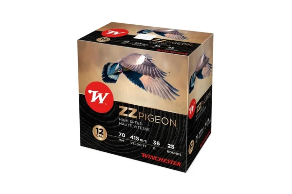 Winchester ZZ Pigeon 12/70 36 g – ZZ PIGEON ELECTROCIBLE Cal. 12-70, culot de 20, 36 gr, N°4