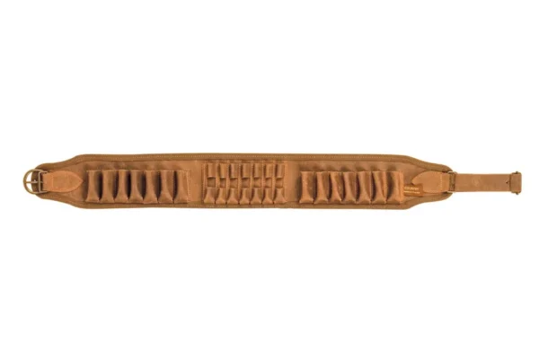 Cartouchière croupon ciré mixte balles et cartouches – Country Sellerie – 14 tubes Cal.12 et 7 balles.