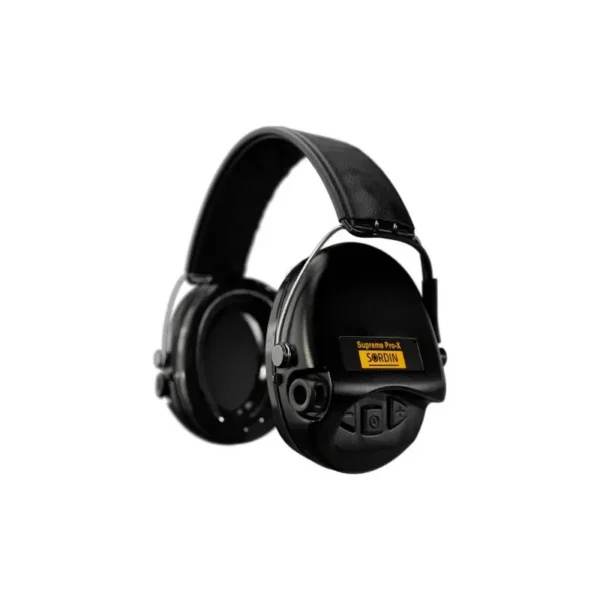 Casque anti-bruit Suprême Pro-X noir serre-tête cuir noir