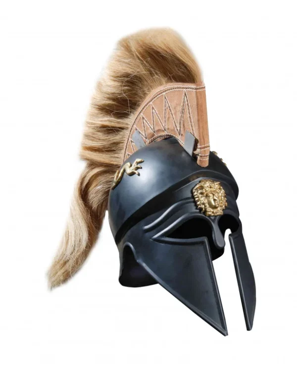 CASQUE CORINTHIEN NOIR+CRINIERE