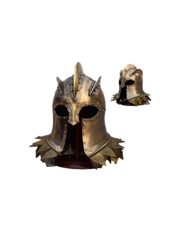 Casque fantasy bronze – Style guerrier royal