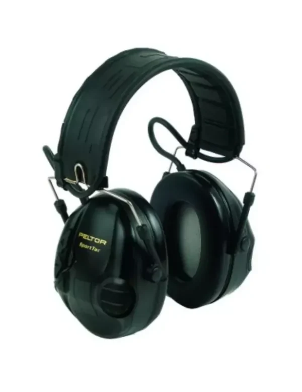 Casque 3M Peltor SportTac anti-bruit coquilles noires/rouges
