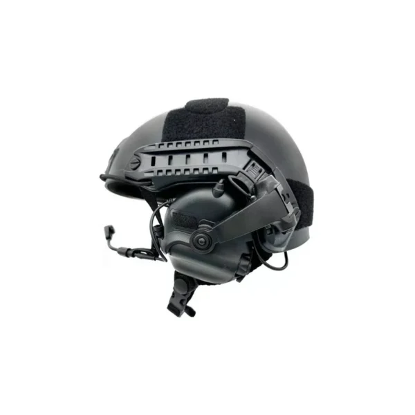 Casque tactique EARMOR M32X MOD4, support M16C pour casque FAST / ARC – Black