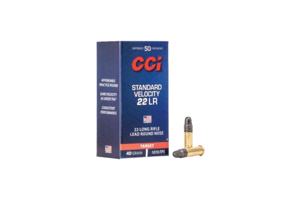 CCI C/22LR Standard Velocity 40 Grains – Boite de 50